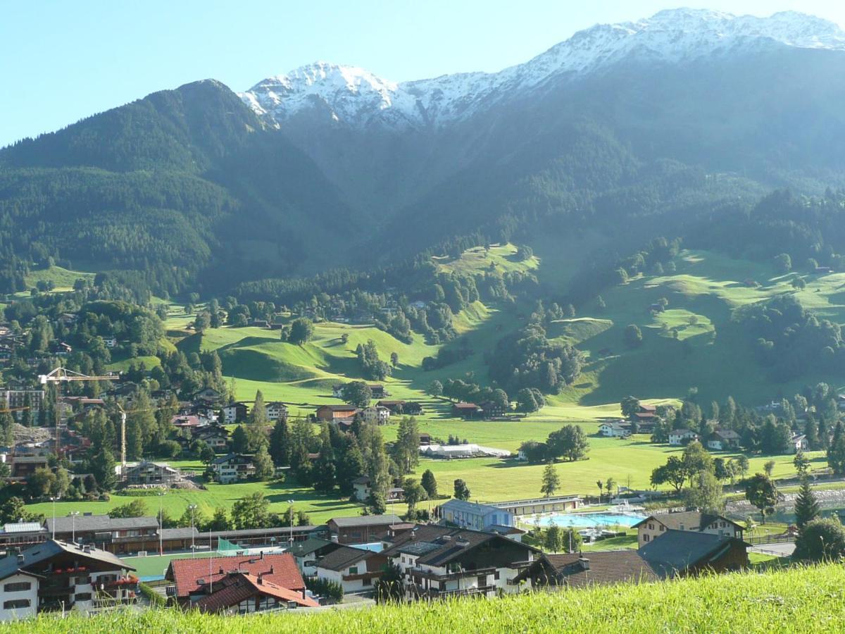 Appartement In Hus Signal Met Prachtig Uitzicht Op De Bergen Klosters Eksteriør bilde