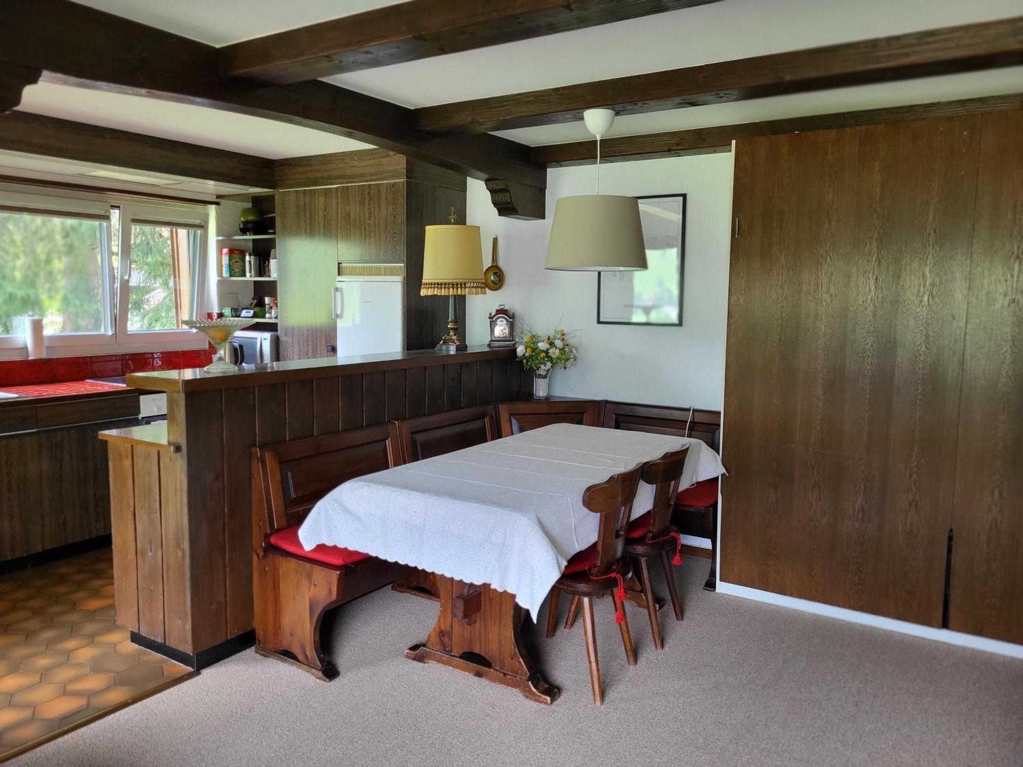Appartement In Hus Signal Met Prachtig Uitzicht Op De Bergen Klosters Eksteriør bilde
