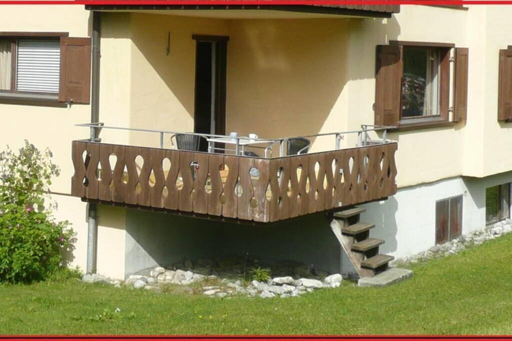 Appartement In Hus Signal Met Prachtig Uitzicht Op De Bergen Klosters Eksteriør bilde